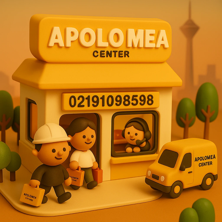 طراحی سه‌بعدی فروشگاه Apolo MEA Center در تهران؛ نماینده انحصاری آپولو در ایران با شماره تماس 02191098598.