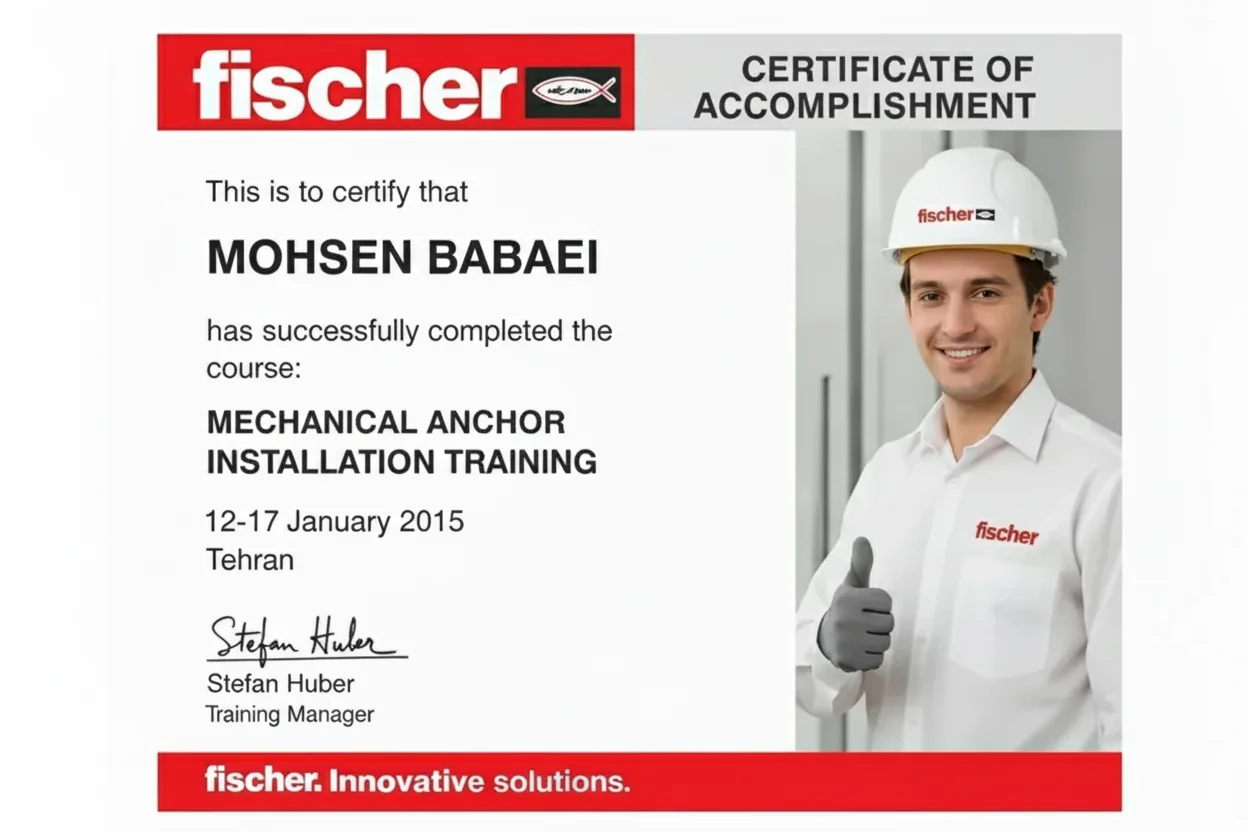 انکربولت اصطکاکی لرزه ای آلمانی فیشر FAZ II M8