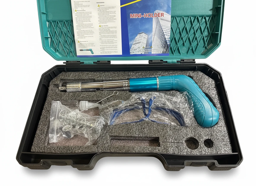 تفنگ میخکوب عصایی ماکیتا با بدنه استیل و جعبه حمل مخصوص جهت میخکوبی سقف و بتن